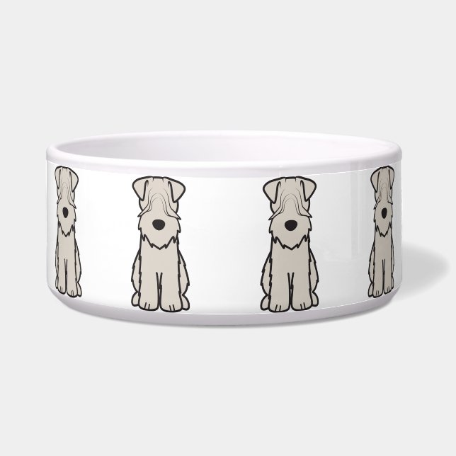 Soft Coated Wheaten Terrier Dog Cartoon (Front)
