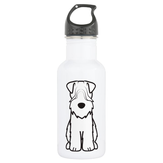 Soft Coated Wheaten Terrier Dog Cartoon 532 Ml Water Bottle (Front)