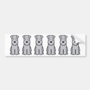 Soft Coated Wheaten Terrier Dog Cartoon Bumper Sticker