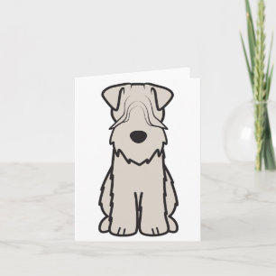 Soft Coated Wheaten Terrier Dog Cartoon Card
