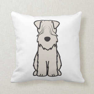 Soft Coated Wheaten Terrier Dog Cartoon Cushion