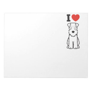 Soft Coated Wheaten Terrier Dog Cartoon Notepad