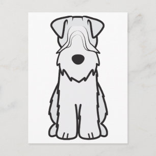 Soft Coated Wheaten Terrier Dog Cartoon Postcard
