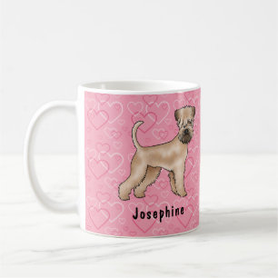 Soft-Coated Wheaten Terrier Dog Love Heart Pattern Coffee Mug