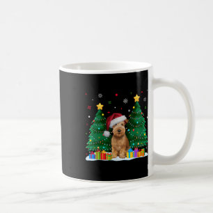 Soft Coated Wheaten Terrier Dog Lover Santa Hat Xm Coffee Mug