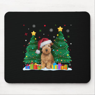 Soft Coated Wheaten Terrier Dog Lover Santa Hat Xm Mouse Mat