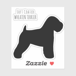 Soft Coated Wheaten Terrier Dog Silhouette