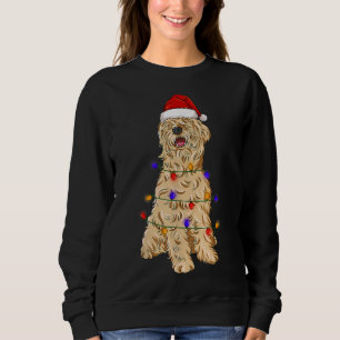 Soft Coated Wheaten Terrier Dog Wearing Christmas  Sweatshirt