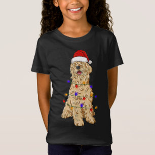 Soft Coated Wheaten Terrier Dog Wearing Christmas T-Shirt