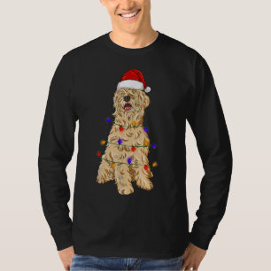 Soft Coated Wheaten Terrier Dog Wearing Christmas T-Shirt