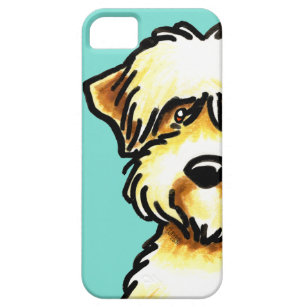 Soft Coated Wheaten Terrier Face Aqua Case For The iPhone 5