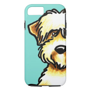 Soft Coated Wheaten Terrier Face Aqua Case-Mate iPhone Case