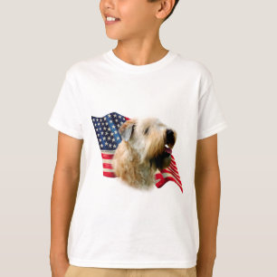 Soft Coated Wheaten Terrier Flag T-Shirt