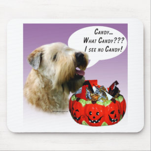 Soft Coated Wheaten Terrier Halloween Candy Mouse Mat