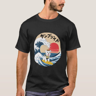 Soft Coated Wheaten Terrier Japanese Kanagawa Wave T-Shirt