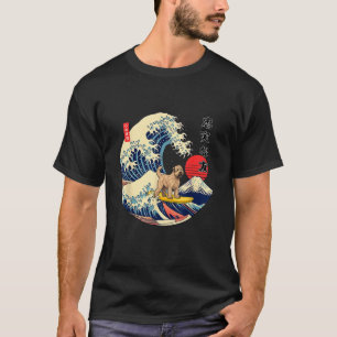 Soft Coated Wheaten Terrier Japanese Kanagawa Wave T-Shirt
