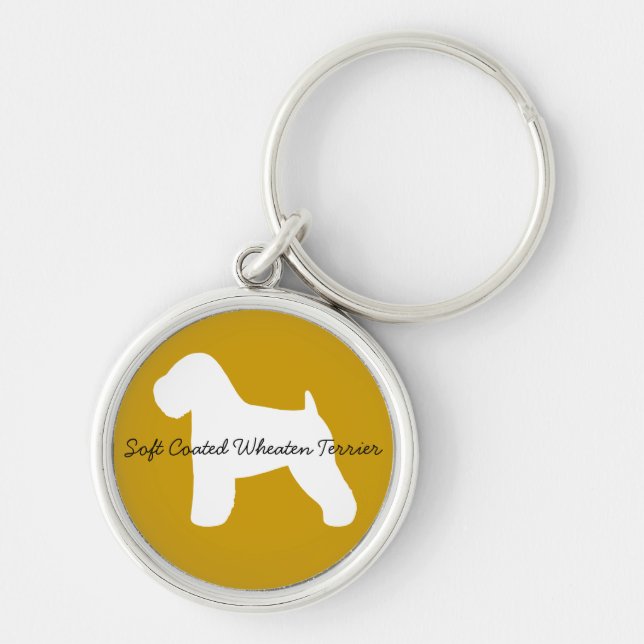 Soft Coated Wheaten Terrier Key Ring (Front)