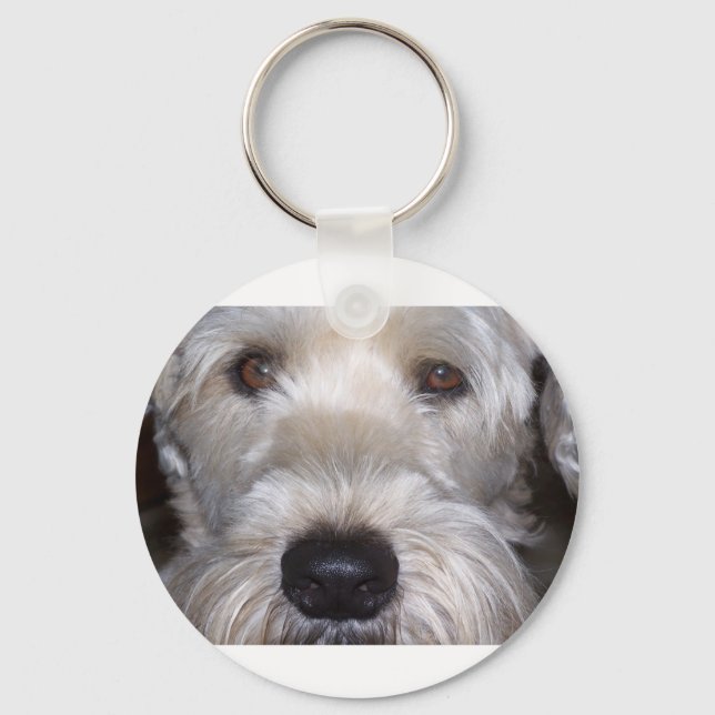 Soft Coated Wheaten Terrier Key Ring (Front)