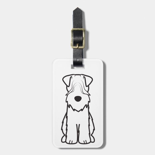 Soft Coated Wheaten Terrier Luggage Tag (Front Vertical)