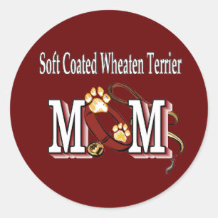 Soft Coated Wheaten Terrier MOM Gifts Classic Round Sticker