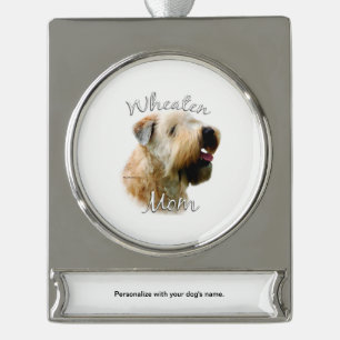 Soft Coated Wheaten Terrier Mum 2 Silver Plated Banner Ornament