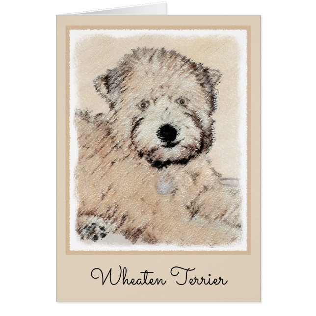 Soft Coated Wheaten Terrier Painting Original Art (Front)