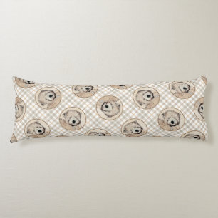 Soft Coated Wheaten Terrier Painting Original Art Body Cushion