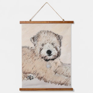 Soft Coated Wheaten Terrier Painting Original Art Hanging Tapestry