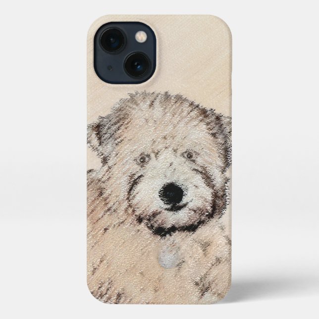 Soft Coated Wheaten Terrier Painting Original Art iPhone Case (Back)