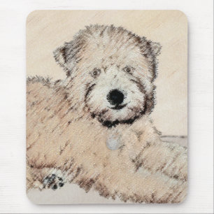 Soft Coated Wheaten Terrier Painting Original Art Mouse Mat