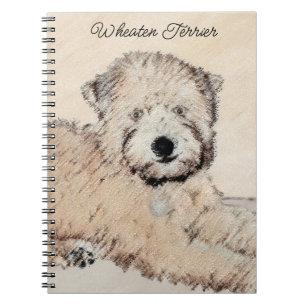 Soft Coated Wheaten Terrier Painting Original Art Notebook