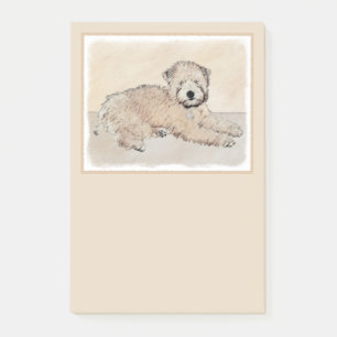 Soft Coated Wheaten Terrier Painting Original Art Post-it Notes