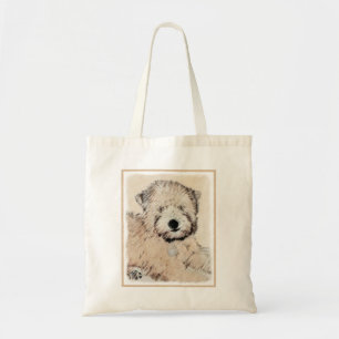 Soft Coated Wheaten Terrier Painting Original Art Tote Bag