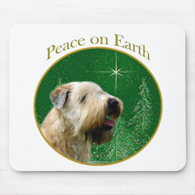 Soft Coated Wheaten Terrier Peace Mouse Mat (Front)