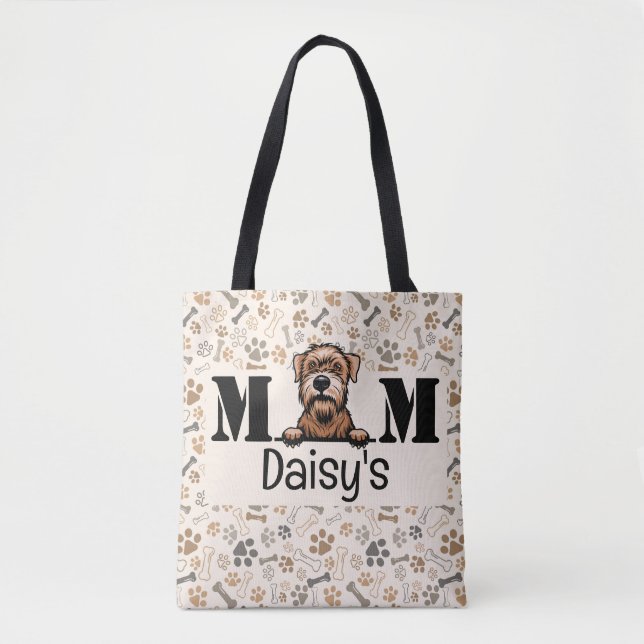 Soft Coated Wheaten Terrier Personalised Mum  Tote Bag (Front)