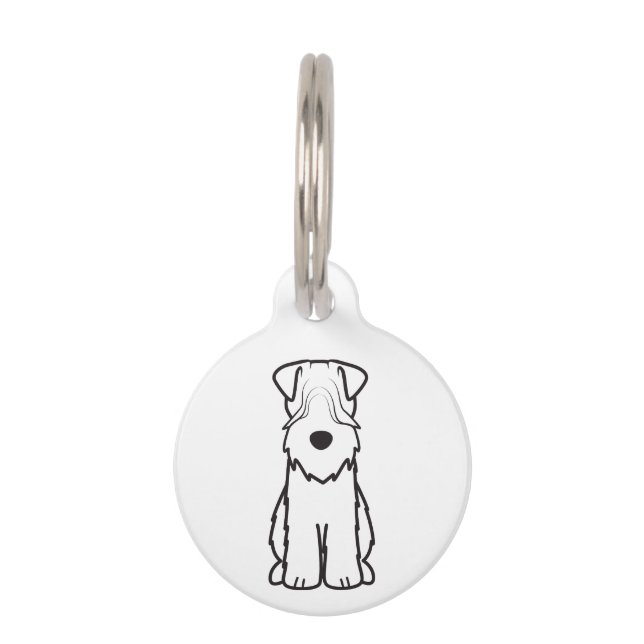 Soft Coated Wheaten Terrier Pet Tag (Front)