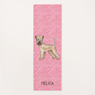 Soft-Coated Wheaten Terrier Pink Hearts And Name Yoga Mat