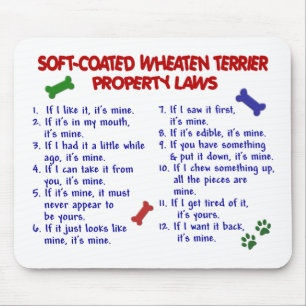SOFT-COATED WHEATEN TERRIER Property Laws 2 Mouse Mat
