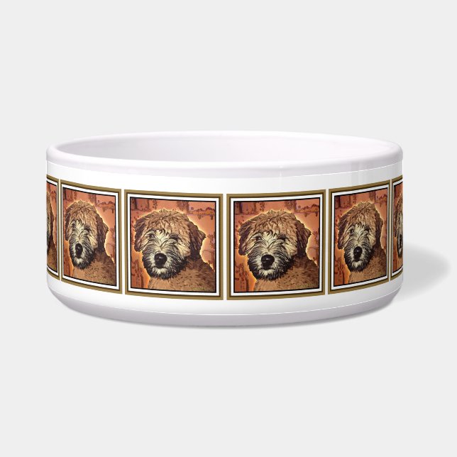 Soft-Coated Wheaten Terrier Puppy Dog Bowl (Front)