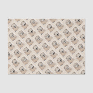 Soft-Coated Wheaten Terrier Puppy Painting Dog Art Tissue Paper