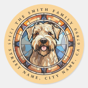 Soft Coated Wheaten Terrier Round Stickers