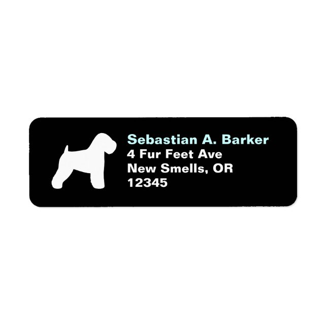 Soft Coated Wheaten Terrier Silhouette Address (Front)