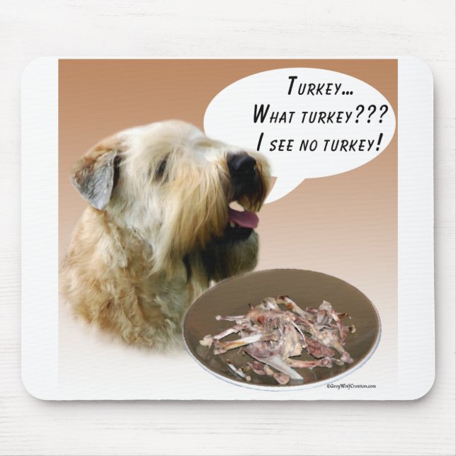 Soft Coated Wheaten Terrier Turkey Mouse Mat (Front)