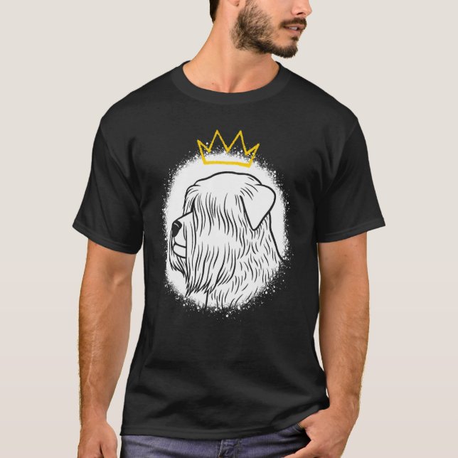 Soft Coated Wheaten Terrier with Crown T-Shirt (Front)
