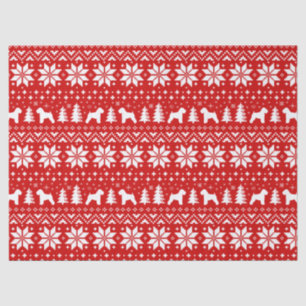 Soft Coated Wheaten Terriers Christmas Pattern Tissue Paper