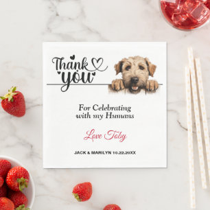 Soft Coated Wheaton Napkins with Photo