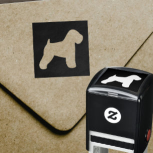Soft Coated Wheaton Terrier Dog Breed Silhouette Self-inking Stamp