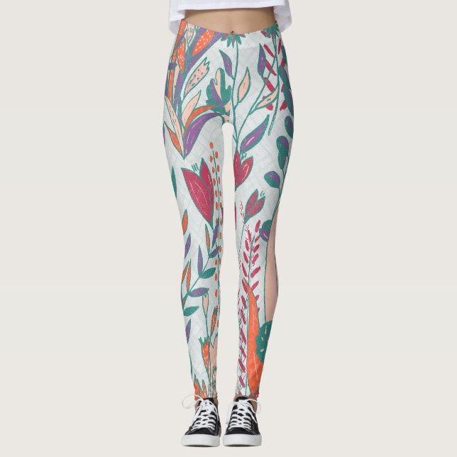 Soft Color Garden Leggings (Front)