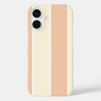 Soft Color Vertical Stripe Pattern Design iPhone 16 Case