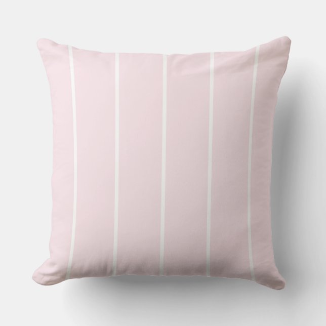 Soft Color Vertical Stripe Pattern Design Cushion (Front)
